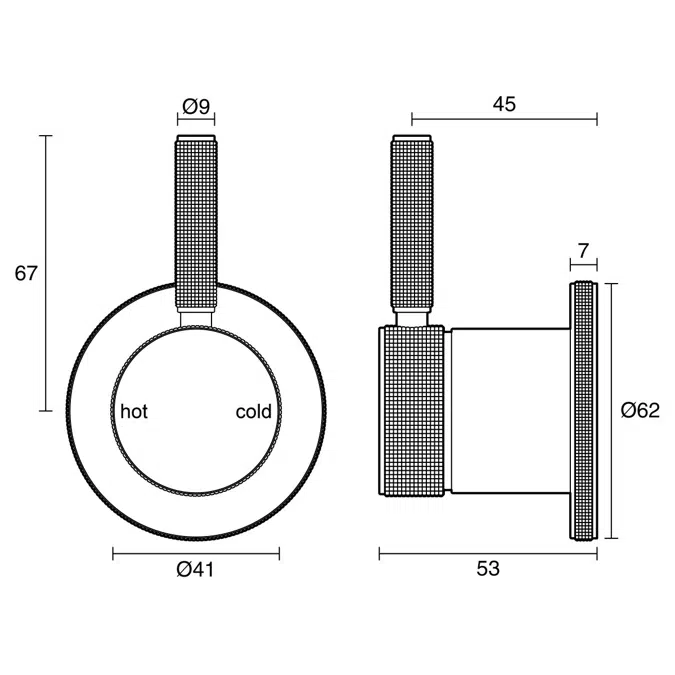 Milli Etch Shower Mixer Kit Brushed Nickel Lead Free