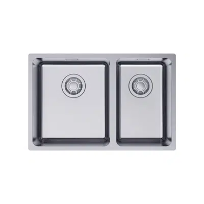 imagen para Memo Oscar Inset/Undermount 1 & 1/2 Bowl Sink Overflow No Taphole