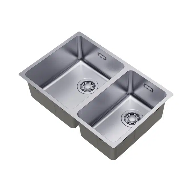 Memo Oscar Inset/Undermount 1 & 1/2 Bowl Sink Overflow No Taphole