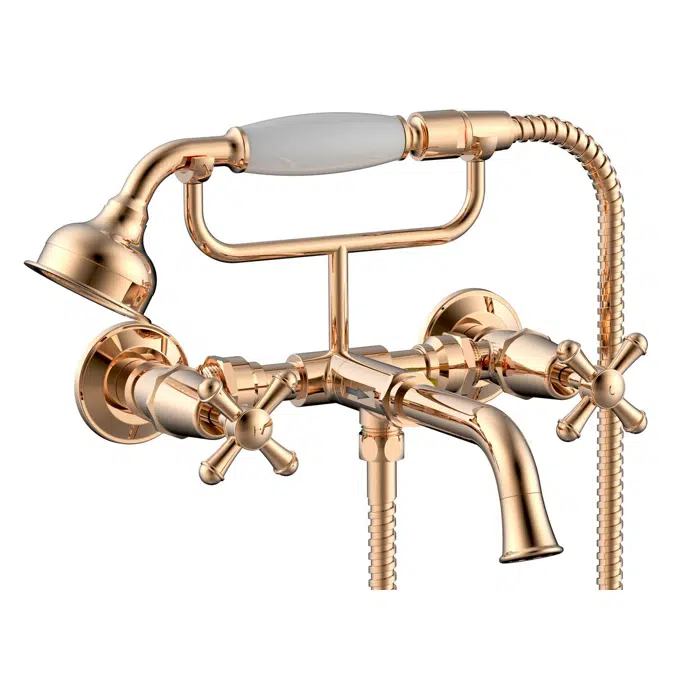 BIM objects Free download! Posh Canterbury Wall Telephone Bath Set