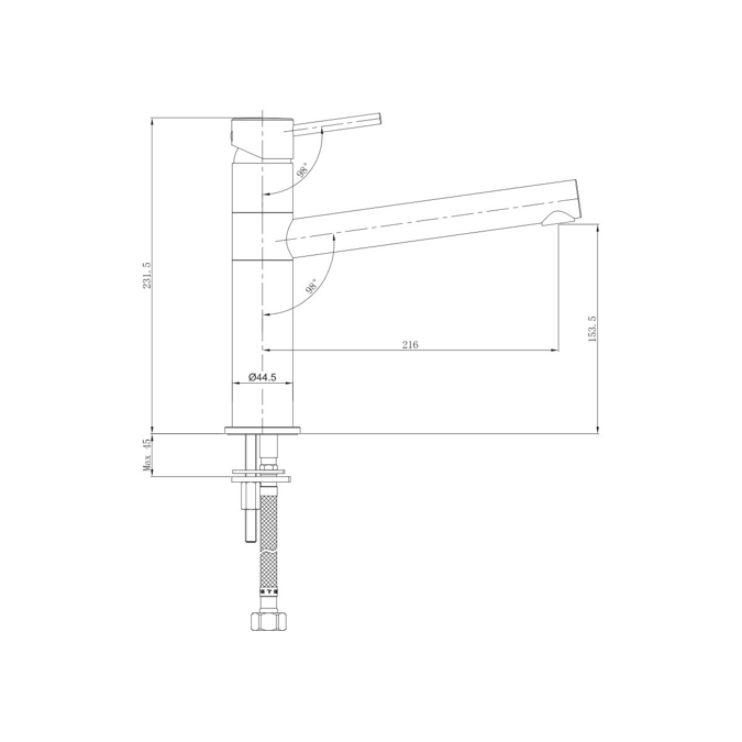 BIM objects Free download! Mizu Drift MK2 Sink Mixer Tap Matte Black