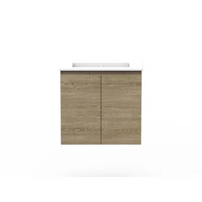 imagem para Posh Domaine 600mm Ensuite Wall Hung Vanity Unit Ceramic Top