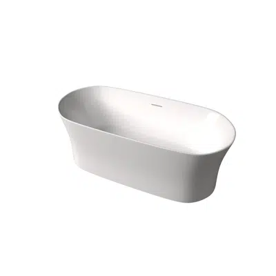 imagem para Roca Inspira Freestanding Bath with Overflow 1800mm x 800mm White
