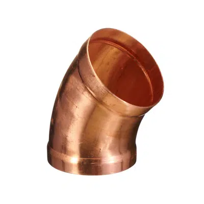 Image for Ardent Copper Bend High Pressure 125mm x 45 Degree x 1 Diameter Radius