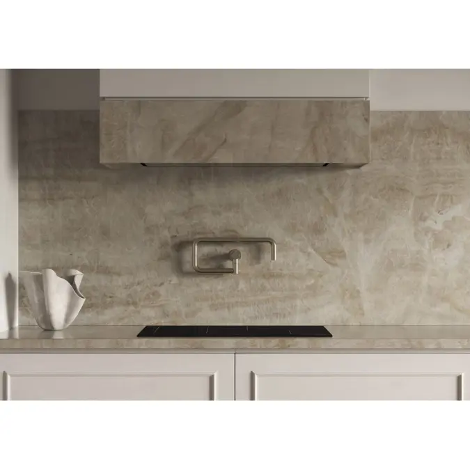 Faucet Strommen Vara Fin Wall Pot Filler Tap Brushed Nickel Lead Free