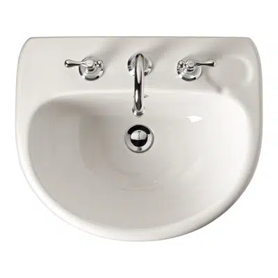 Obrázek pro American Standard Studio Wall Basin with Fixing Kit 3 Taphole 500mm White