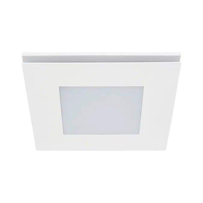 Kado Lux HiFlow 250 LED Exhaust Fan Square Matte White