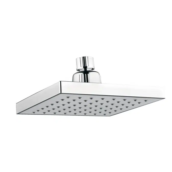 BIM objects - Free download! Posh Solus Square Overhead Shower 150 ...