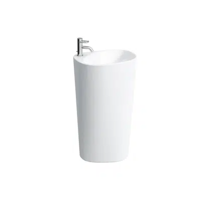 Image for LAUFEN Palomba Floorstanding Washbasin with Wall Connection 1 Taphole White