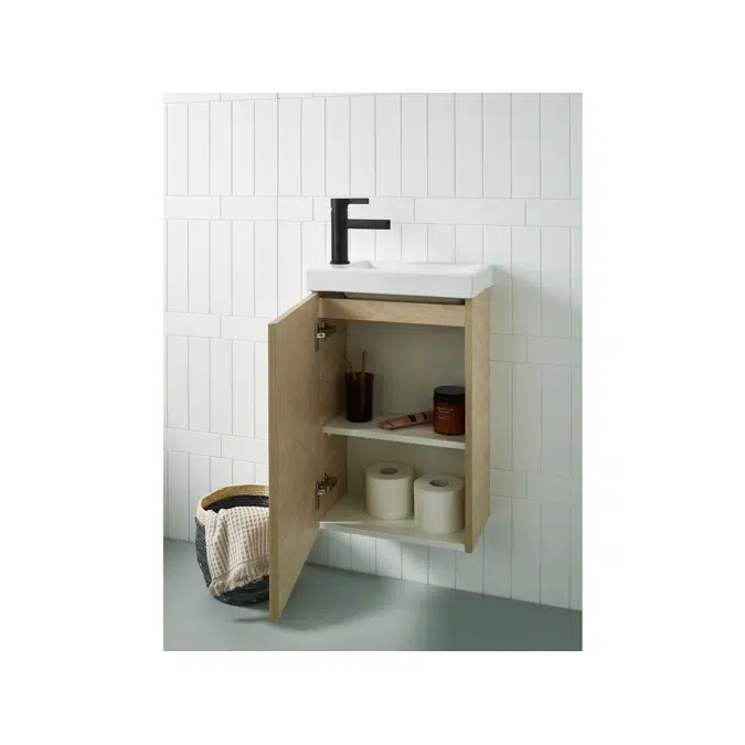 Posh Domaine 400mm Mini Wall Hung Vanity Unit Ceramic Top