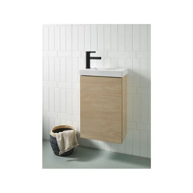 Posh Domaine 400mm Mini Wall Hung Vanity Unit Ceramic Top