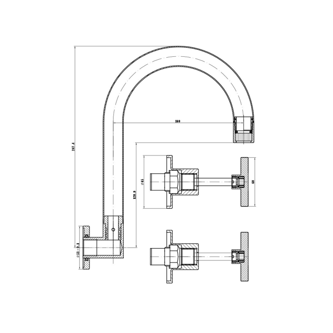 Bim Objects Free Download Posh Solus Wall Sink Set Chrome 4 Star