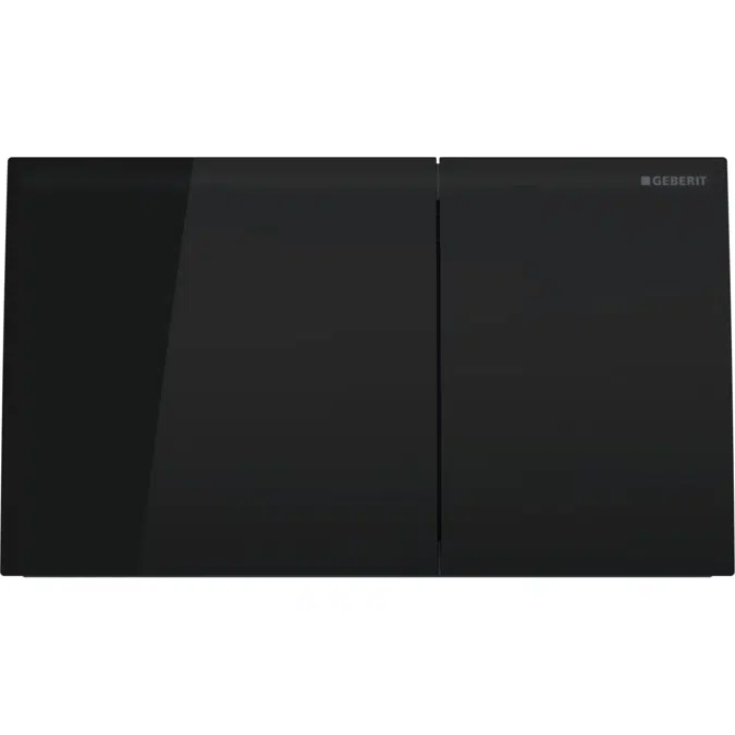 Geberit Sigma70 Dual Flush Button Black Glass
