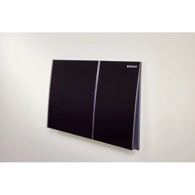 Geberit Sigma70 Dual Flush Button Black Glass