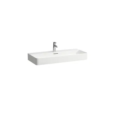 Image for LAUFEN Val Wall / Counter Basin Only 2 Taphole with Overflow 950x420 White