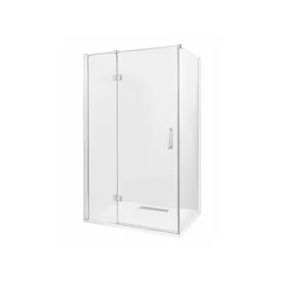 Зображення для Posh Domaine MK2 1200x900 Semi Frameless Right Hand Entry Base & Screen Only Shower System