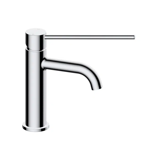 Mizu Drift Basin Mixer Curved Spout with Extended Lever Tap Chrome (6 Star) Lead Free