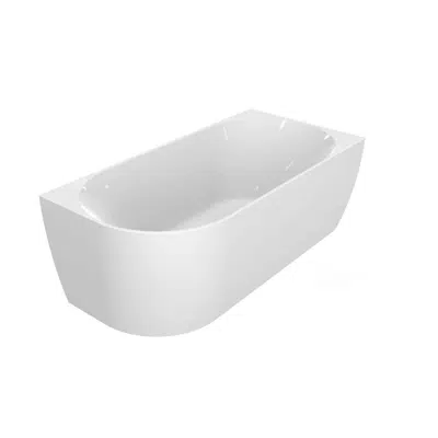 Image for Posh Solus Back To Corner Freestanding Bath 1500mm Right Corner White