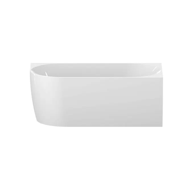 Posh Solus Back To Corner Freestanding Bath 1500mm Right Corner White