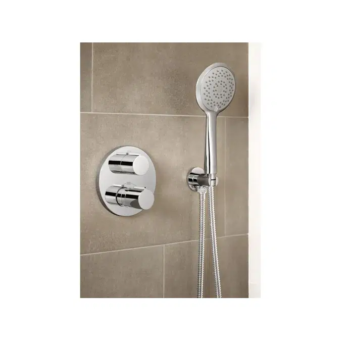 Roca T-1000 Concealed Thermostatic Shower Mixer Tap Chrome