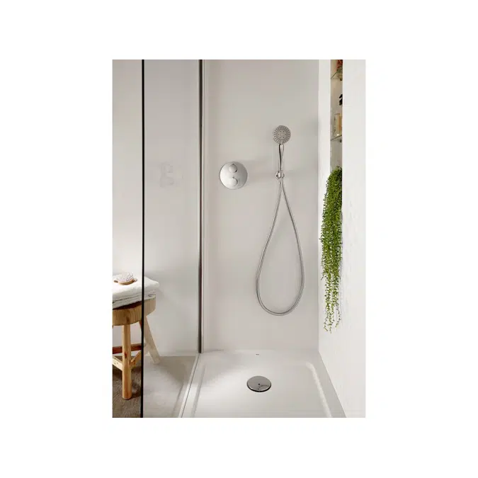 Roca T-1000 Concealed Thermostatic Shower Mixer Tap Chrome