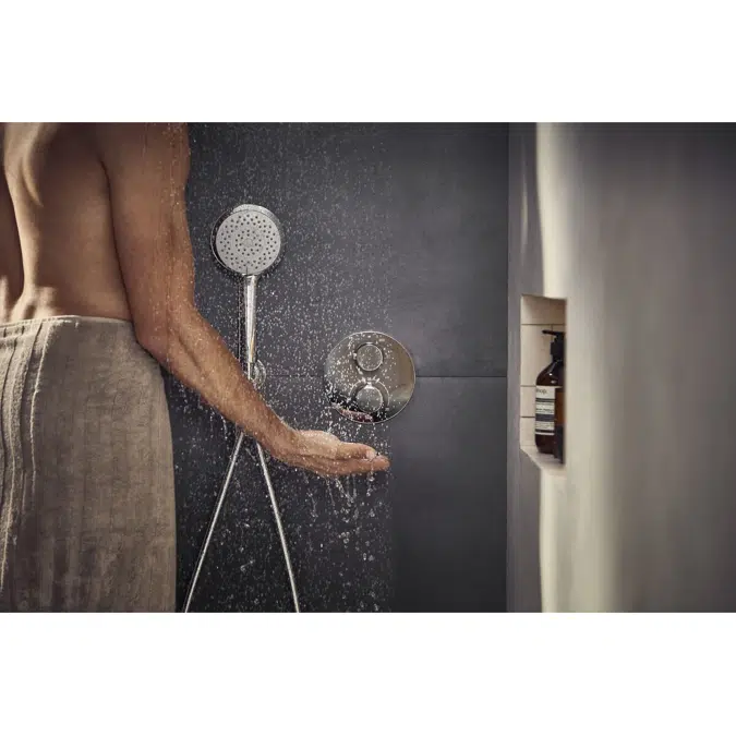 Roca T-1000 Concealed Thermostatic Shower Mixer Tap Chrome