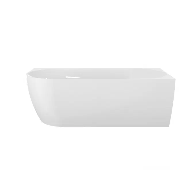 Posh Solus Back To Corner Freestanding Bath 1700mm Right Corner White