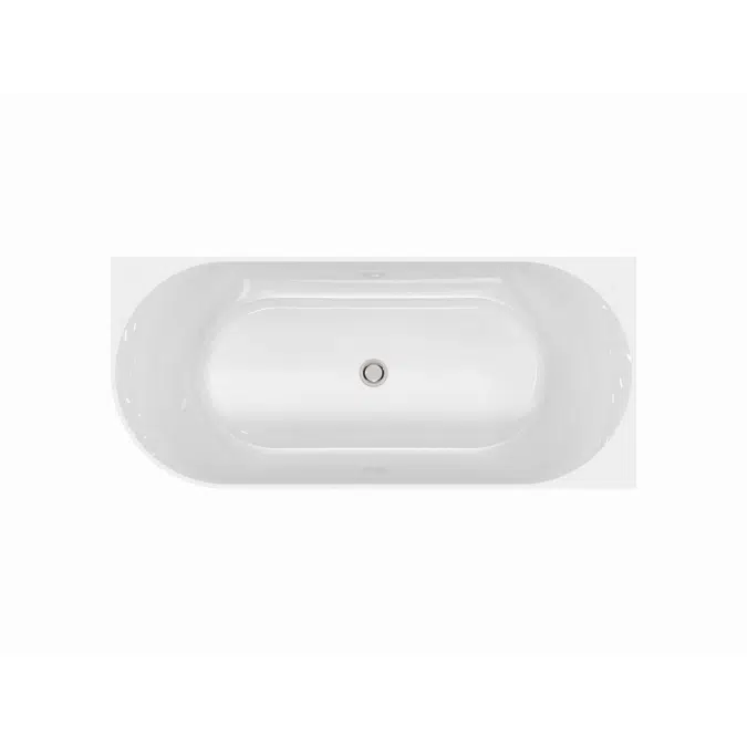 Posh Solus Back To Corner Freestanding Bath 1700mm Right Corner White