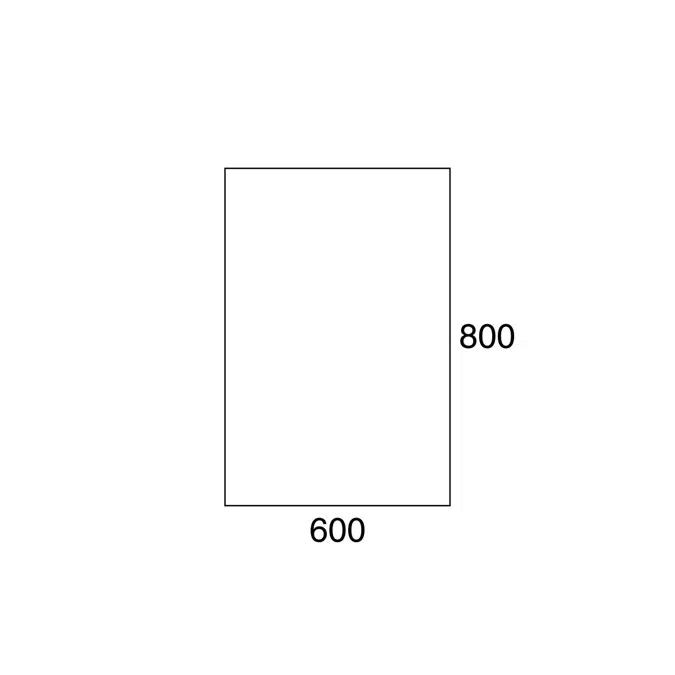 Posh Domaine 600mm x 800mm Polished Edge Mirror