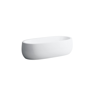 Image for LAUFEN Alessi Freestanding Bath with Overflow 1830 x 870 Sentec White