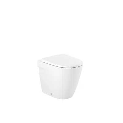 画像 Roca Ona Back To Wall Rimless Pan with Soft Close Quick Release Toilet Seat White (4 Star)