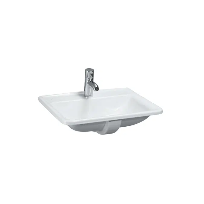 BIM objects - Free download! LAUFEN Pro A Drop Inset Basin 1 Taphole ...