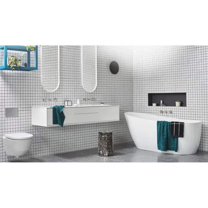 Kado Neue Freestanding Bath 1730 x 780 x 730mm White