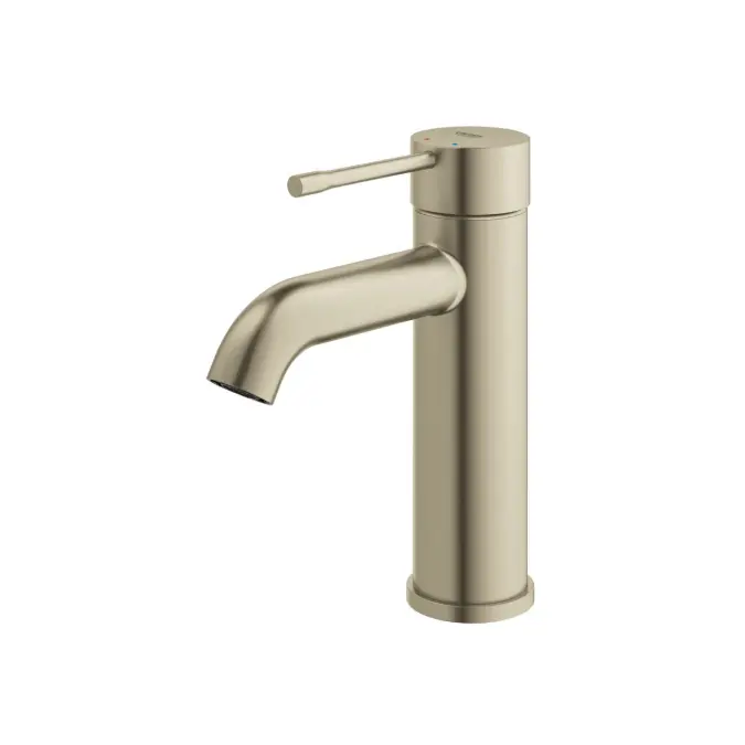 GROHE Essence New Basin Mixer Curved Brushed Nickel (6 Star)
