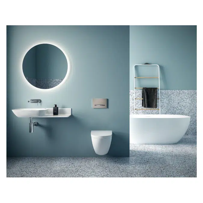 Kado Lussi Cast Solid Surface Freestanding Bath with Plug & Waste 1700mm