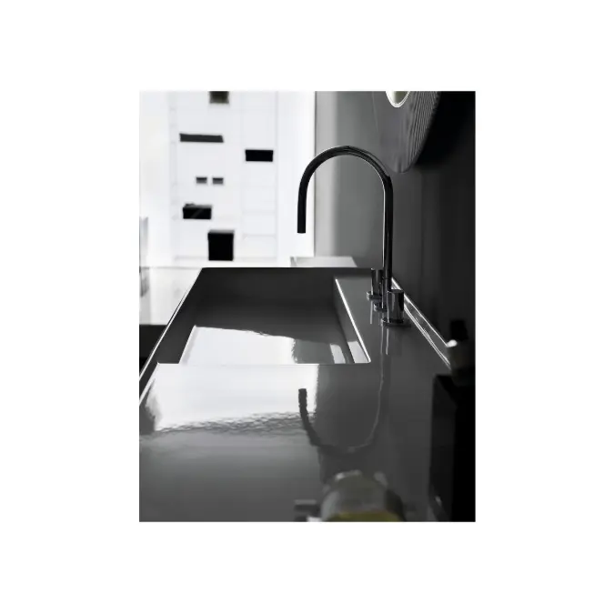 LAUFEN Kartell Wall/Counter Left Hand Basin 1 Tap Hole 1200x460 with Fixing Bolts White