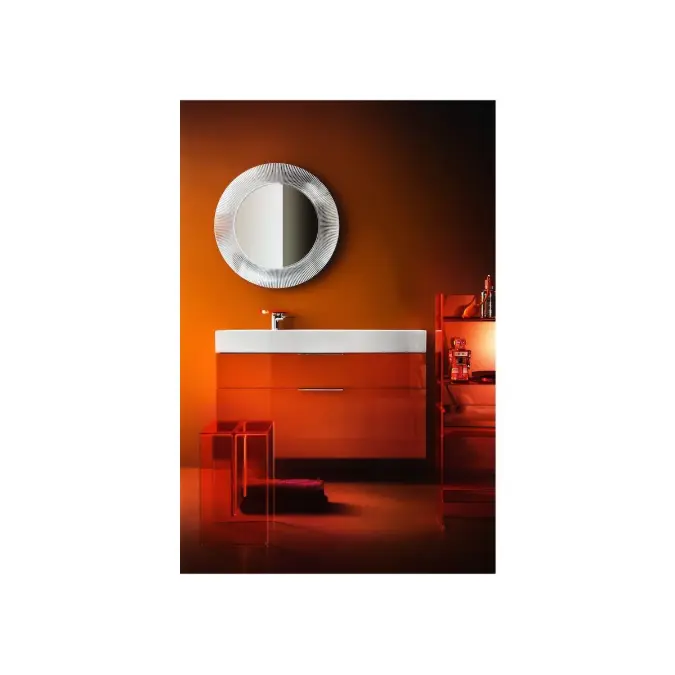 LAUFEN Kartell Wall/Counter Left Hand Basin 1 Tap Hole 1200x460 with Fixing Bolts White