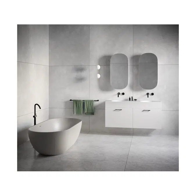 Omvivo Villa Freestanding Bath 1725 x 820 White Haven