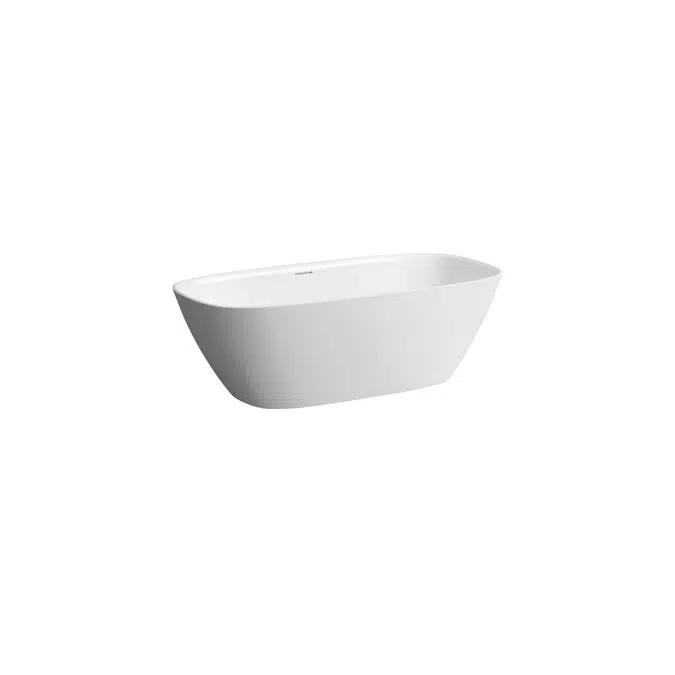 LAUFEN Ino Freestanding Bath with Overflow 1700 x 750 Sentec White