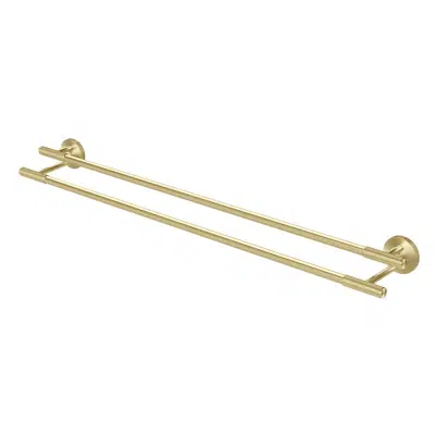 Image for Milli Marq Edit Double Towel Rail 800mm Brushed Gold