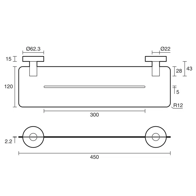 Milli Inox Shelf Stainless Steel