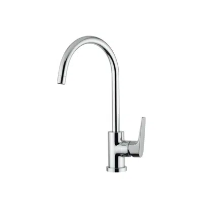 รูปภาพสำหรับ Posh Solus MK2 Gooseneck Sink Mixer Tap Chrome (4 Star)