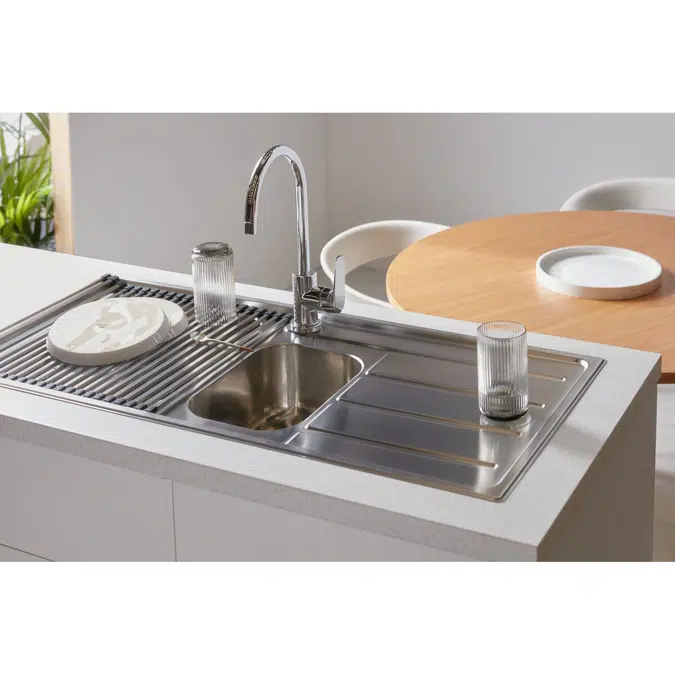 Posh Solus MK2 Gooseneck Sink Mixer Tap Chrome (4 Star)