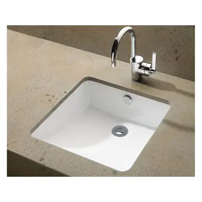 afbeelding voor Kado Lux Under Counter Basin No Taphole 425mm with Overflow White