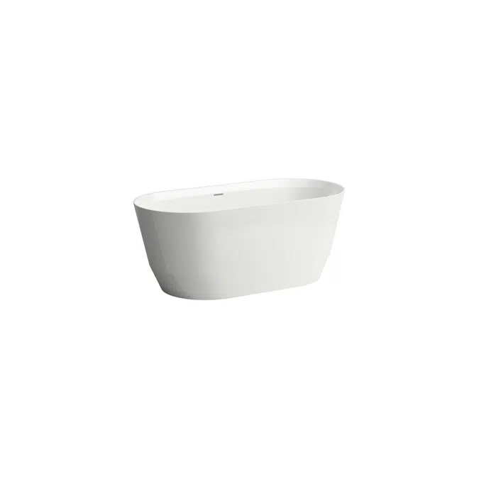 LAUFEN Pro Freestanding Bath with Overflow 1500x700 White