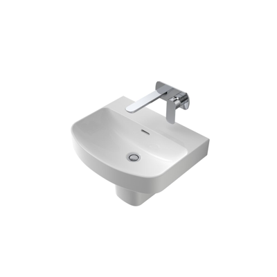 Image for Caroma Forma 500mm Wall Basin No Taphole with Overflow