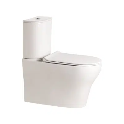 Image for American Standard Cygnet Round Hygiene Rimless Close Coupled Back To Wall Back Inlet Toilet Suite White (4 Star)