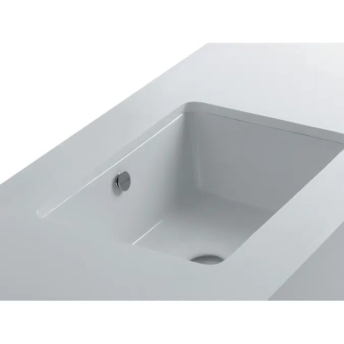 AXA Sink 50 Under Counter Glaze Basin with Fixing No Taphole White