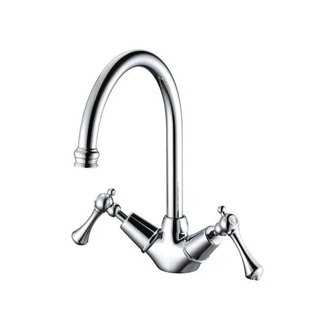 Kado Era Sink Twinner Small Lever Handle Chrome (5 Star)