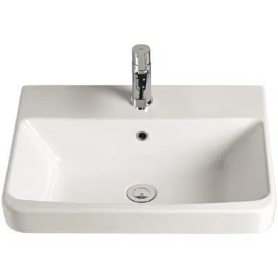 imagen para American Standard Heron Semi Inset Basin 1 Taphole White